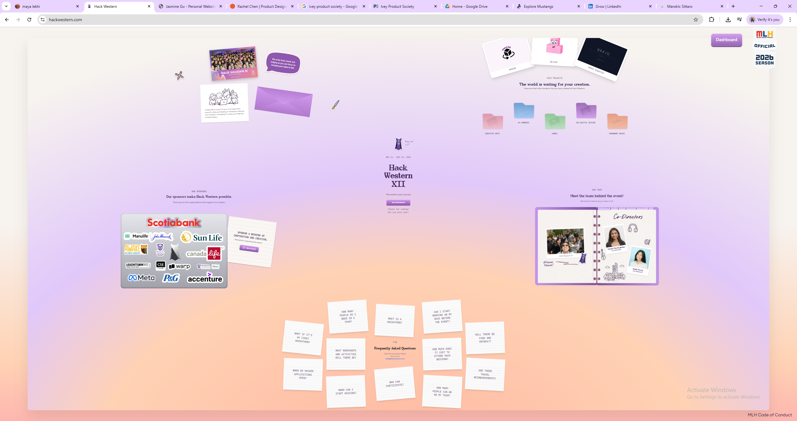 HackWestern Web Developer Project